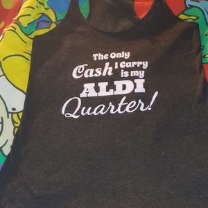 Ladies custom vinyl tank top